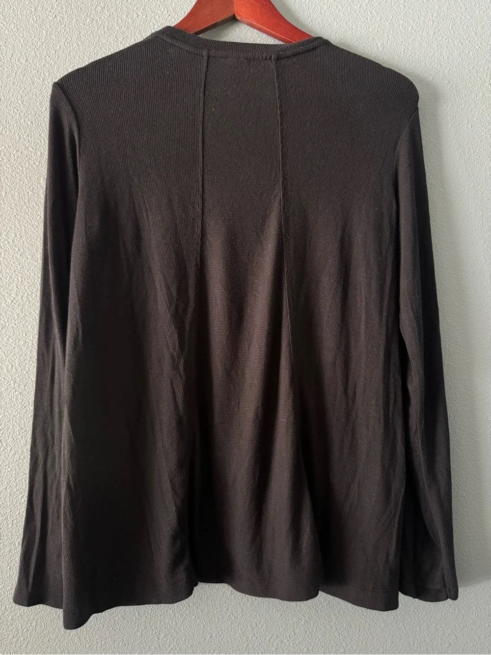 Athleta Girl Black Ribbed Crewneck Top - Picture 2 of 8